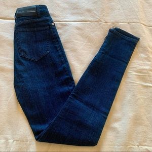 Indigo Blue Skinny BLK DNM Jeans. Size 24. High rise waist.